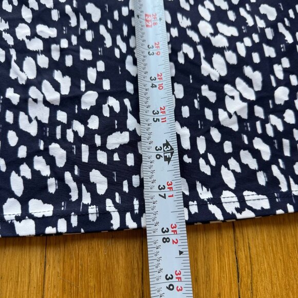 Jude Connally Size M Navy & White Abstract Print Sleeveless Tank Shift Dress - Picture 5 of 11